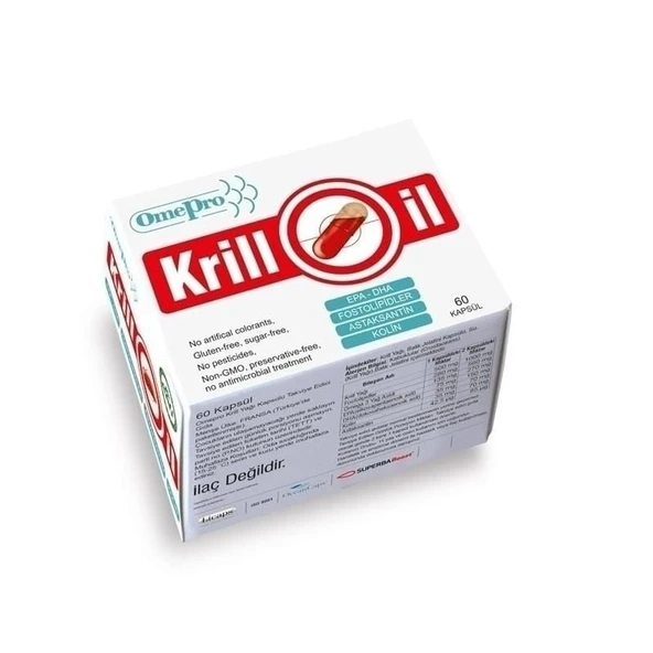 Omepro Krill Yağı SuperbaBoost Licaps 60 Likit Kapsül ürün görseli 1