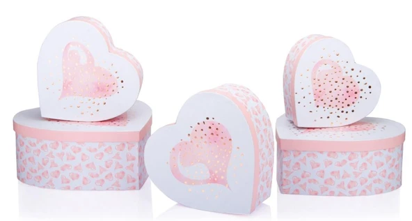 Gıpta Valentines Day Grata Kalp 10 Lu Hediye Kutusu Seti BX0694 ürün görseli 1