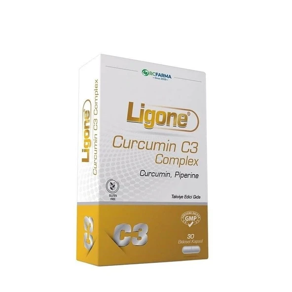 Ligone Curcumin C3 Complex 30 Bitkisel Kapsül ürün görseli 1