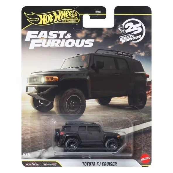 HOT WHEELS Premium Series 25.Yıl Özel Fast & Furious TOYOTA FJ CRUISER  HNW46 - JHW69-LA10 ürün görseli 1