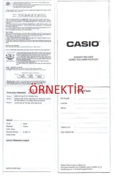 CASIO TQ-143S-1DF Masa Saati - Resim 8