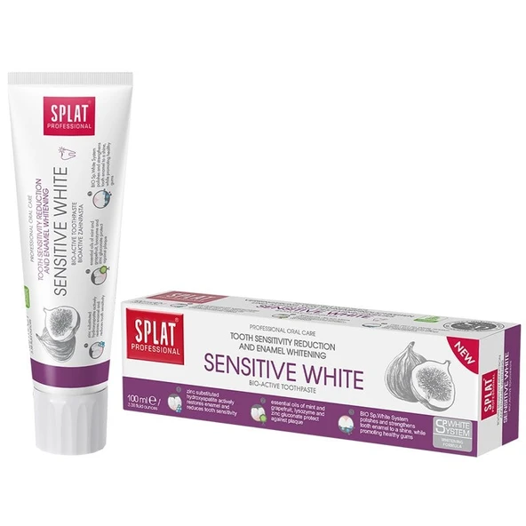 Splat Sensitive White Florür İçermeyen Diş Macunu 100 ml ürün görseli 1