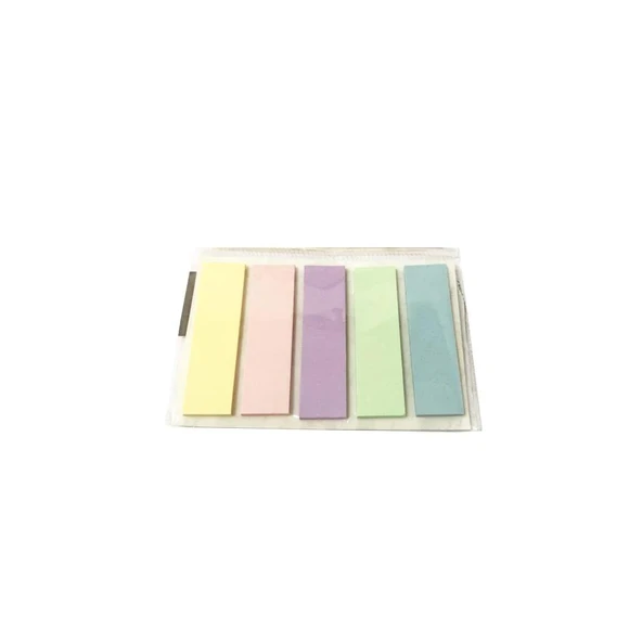 Sino Yapışkanlı İndeks Kağıt Ayraç Pastel 5X25 Yaprak 2597 (12 Paket) ürün görseli 1
