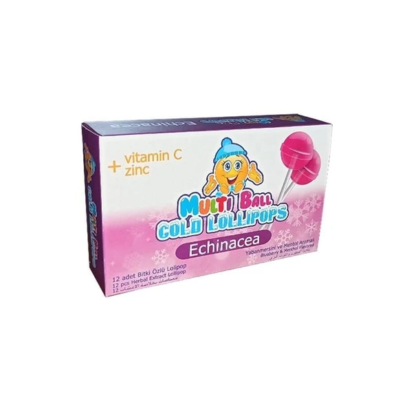 Multiball Cold Ekinezya Çinko 12'li Lolipop ürün görseli 1