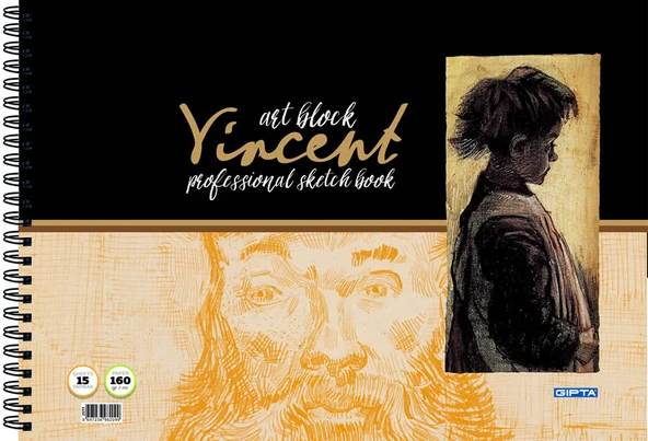 Gıpta Vincent Art Block Spiralli Resim Defteri 35X50Cm 15 Yaprak (4 Lü Paket) 2577 ürün görseli 1