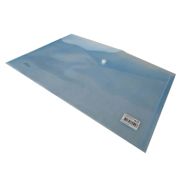 Umix Çıtçıtlı Şeffaf Zarf Dosya A4 Mavi Eco U1120P-Ma-Eco (12 Li Paket) ürün görseli 1