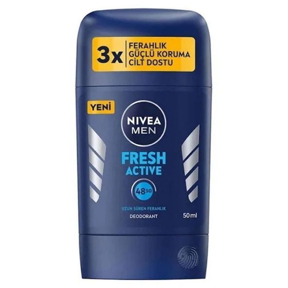 Nivea Men Erkek Stick Deodorant Fresh Active 50ml ürün görseli 1