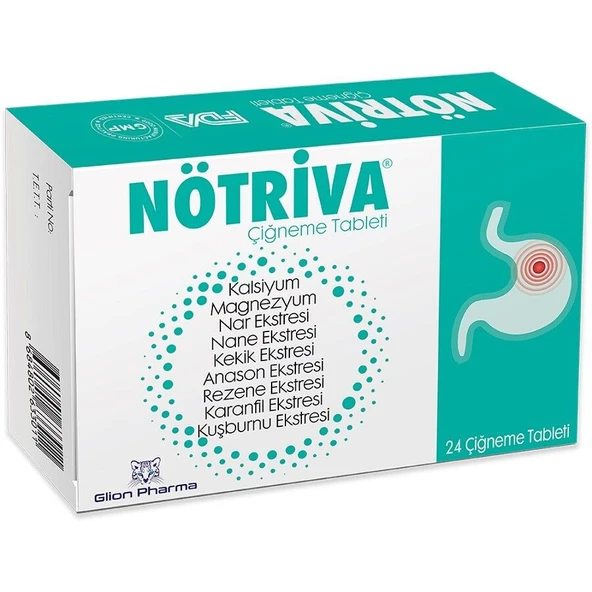 Notriva Çiğneme Tableti 24lu ürün görseli 1