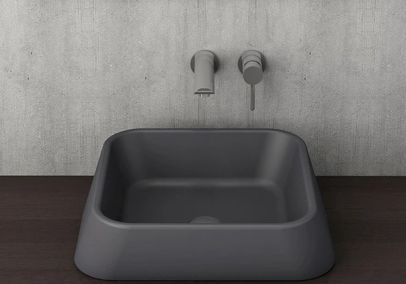 Bocchi Firenze  Çanak Lavabo Mat Antrasit 1005-020-0125 ürün görseli 1
