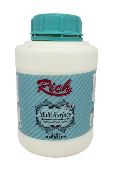Rich Multi Surface Profesyonel Saten Akrilik Boya 1750 Gr Kardelen 2104 ürün görseli 1