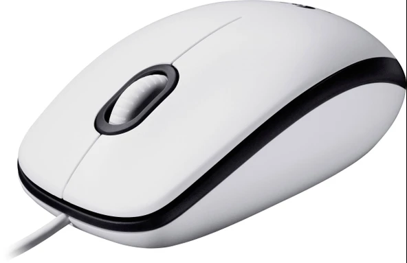 M100 Beyaz Kablolu Mouse 910-005004 - Resim 4