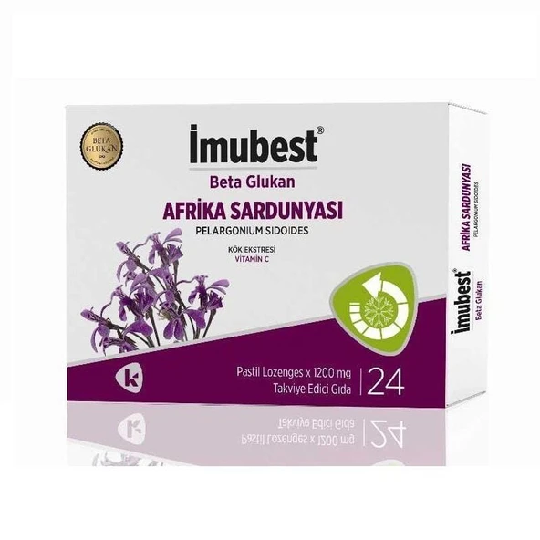 Imubest BetaGlukan, Afrika Sardunyası 24 Pastil ürün görseli 1