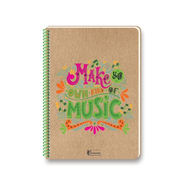Doodles 12X17Cm 100 Yaprak Çizgili Sert Kapak Spiralli Defter 60 Gram (12 Li Paket) ürün görseli 1
