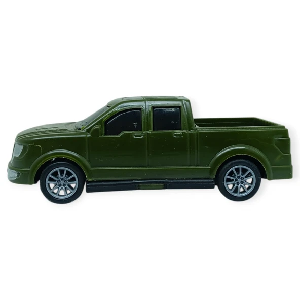 Çek Bırak Arabalar 10 Cm - Yeşil Pick-Up - Resim 2