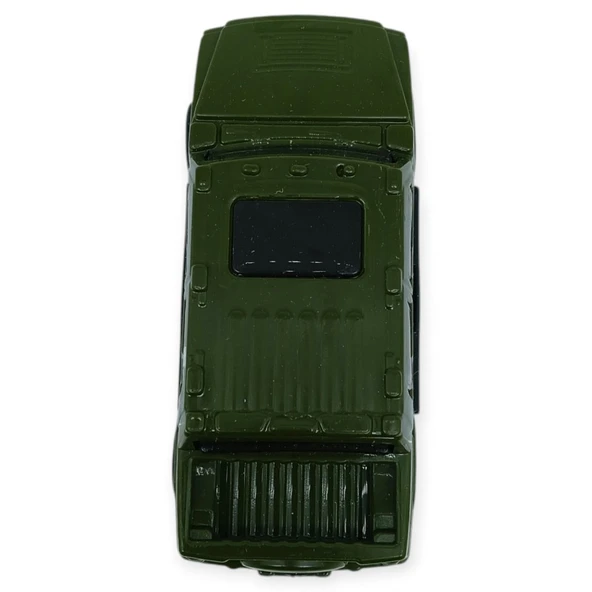 Çek Bırak Arabalar 10 Cm - Yeşil Çift Kabin Pick-Up - Resim 5