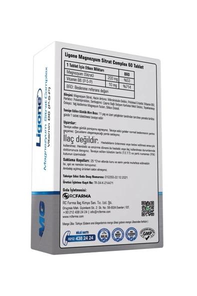 Ligone Magnezyum Sitrat 60 Tablet - Resim 2