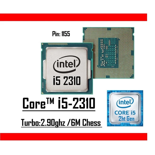 Intel Core i5 2310 2.90GHz 6MB (VGA) 1155p (2EL) ürün görseli 1