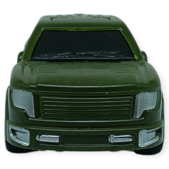 Çek Bırak Arabalar 10 Cm - Yeşil Pick-Up - Resim 4