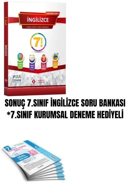 SONUÇ 7.SINIF İNGİLİZCE SORU BANKASI *7.SINIF KURUMSAL DENEME HEDİYELİ ürün görseli 1