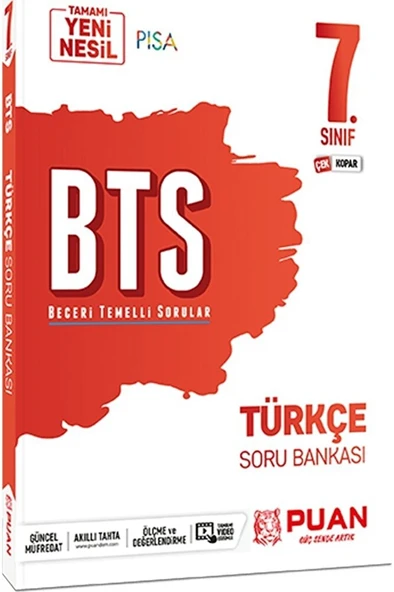 PUAN YAYINLARI 7. Sınıf Türkçe Bts Beceri Temelli Soru Bankası ürün görseli 1