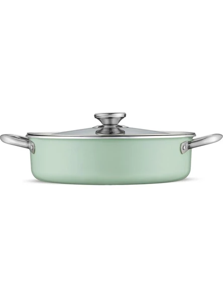 Jumbo Mint Green 7 Parça Granit Tencere Seti - Resim 7