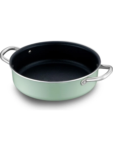 Jumbo Mint Green 7 Parça Granit Tencere Seti - Resim 2