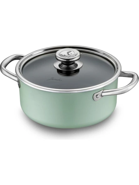 Jumbo Mint Green 7 Parça Granit Tencere Seti ürün görseli 1