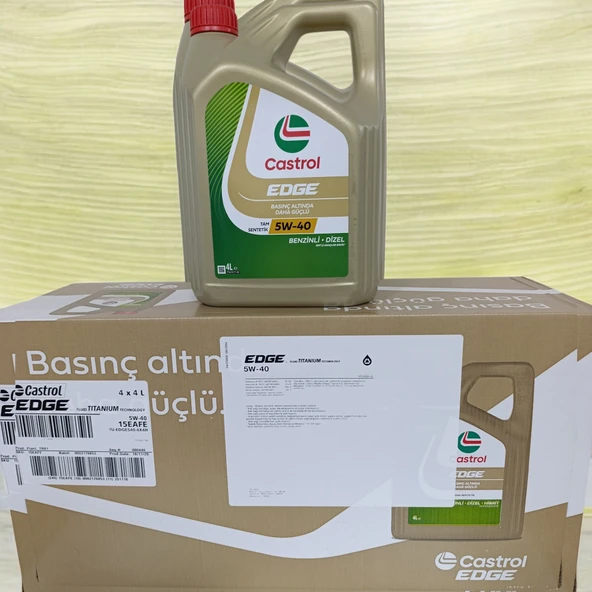 CASTROL EDGE 5W-40 4 LT X 4 ADET MOTOR YAĞI 2025 ÜRETİM ürün görseli 1