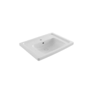Bocchi 1007-001-0126 Taormina Pro Etajerli Lavabo 66 cm-Parlak Beyaz ürün görseli 1