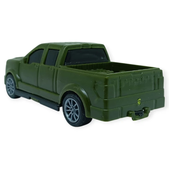 Çek Bırak Arabalar 10 Cm - Yeşil Pick-Up - Resim 3