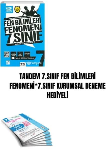 TANDEM 7.SINIF FEN BİLİMLERİ FENOMENİ*7.SINIF KURUMSAL DENEME HEDİYELİ ürün görseli 1