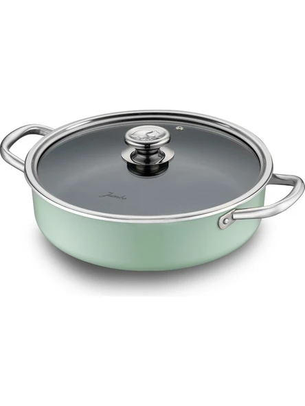 Jumbo Mint Green 7 Parça Granit Tencere Seti - Resim 10