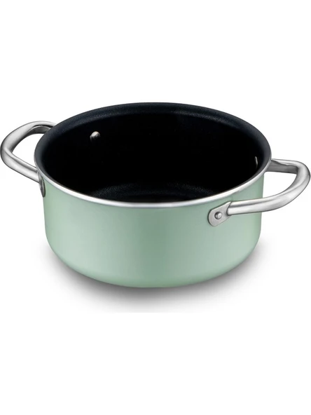 Jumbo Mint Green 7 Parça Granit Tencere Seti - Resim 3