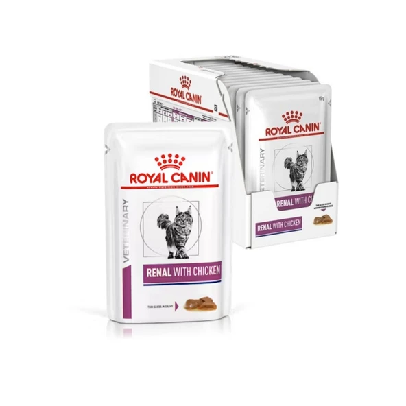 Royal Canin Renal Chicken Yaş Kedi Maması 12x85 Gr ürün görseli 1