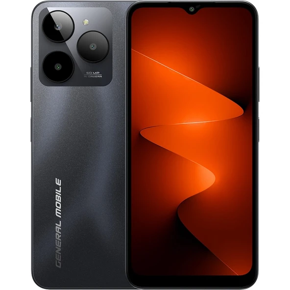General Mobile Era 30 8gb (4gb + 4gb Genişletilmiş Ram) + 128GB Siyah Cep Telefonu (General Mobile Garantili) ürün görseli 1