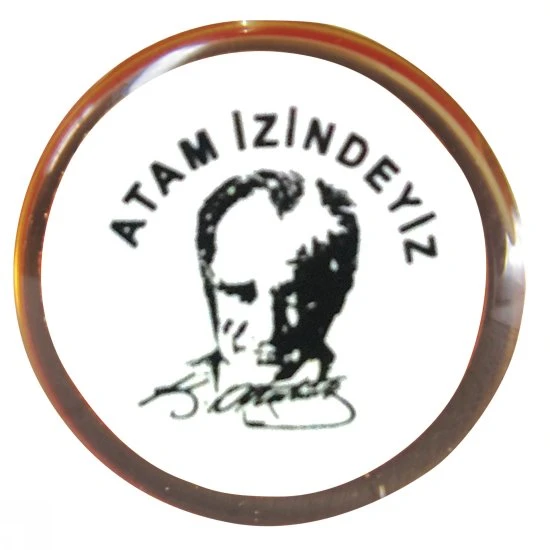 Vatan Vt609 Rozet Atam İzindeyiz Yuvarlak 30 Lu (1 Paket 30 Adet) ürün görseli 1