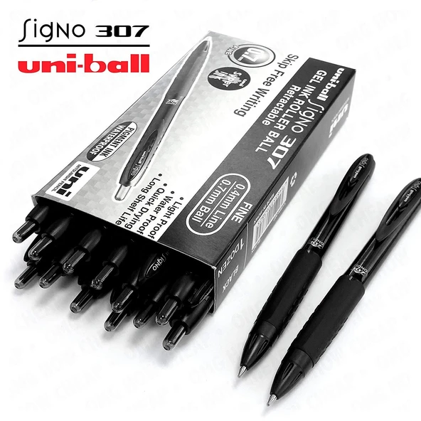 Unibal Umn-307 Signo Mekanik Jel Kalem 0,7 Mm Siyah 12 Li (1 Paket 12 Adet) ürün görseli 1