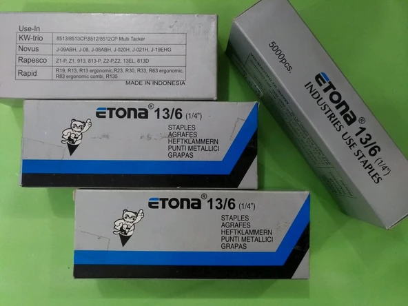 Etona Zımba Teli 13/6 5000 Tel (12 Paket) ürün görseli 1