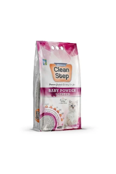 jadawa Clean Step Aktif Karbonlu Bebek Pudralı I?nce Taneli Topaklanan Bentonit Kedi Kumu 5 Lt ürün görseli 1