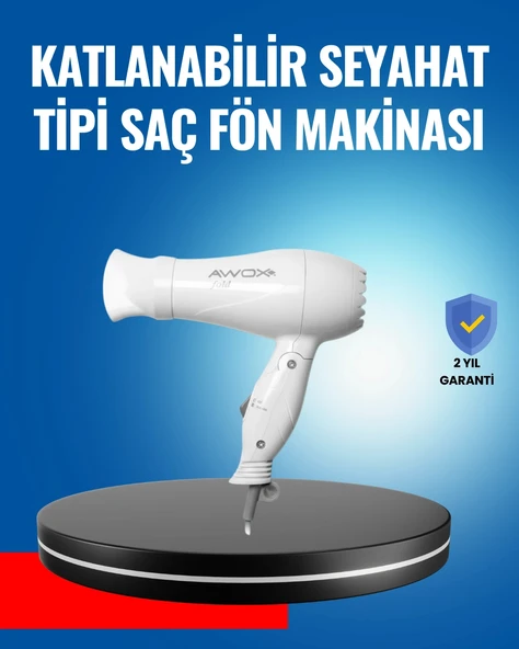 Çift Isı ve Hız Ayarlı Katlanabilir Saç Kurutma Makinesi ürün görseli 1