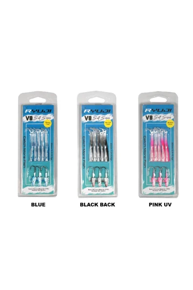 Ryuji V8 10cm 10g LRF Silikon Yem  WHITE SILVER - Resim 3