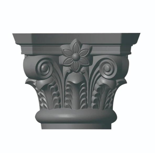Roma Sütun Başlığı Beton Kalıbı 75x50cm ürün görseli 1