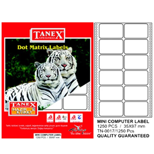 Tanex Printer Etiketi 35X97 Mm 2 Li Tn001710 ürün görseli 1
