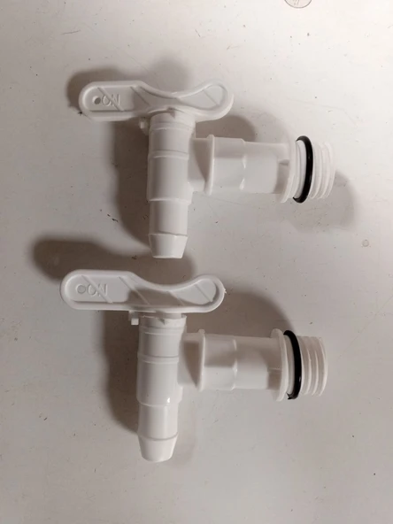 2 Adet - Plastik Musluk – 3/4” Dişli (Bahçe & Sulama Musluğu) ürün görseli 1