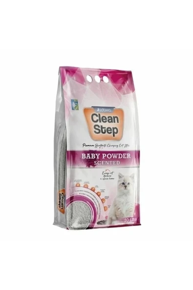 Clean Step Topaklanan Bebek Pudralı Doğal Kedi Kumu 1 Adet 10 Lt ürün görseli 1