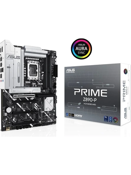 Asus Prime Z890-P 8400Mhz Oc Ddr5 Soket 1851 M.2 Hdmi Dp Atx Intel Anakart ürün görseli 1