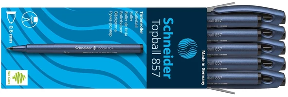 Schneider 857 Topball Roller Kalem Siyah 10 Lu (1 Paket 10 Adet) ürün görseli 1