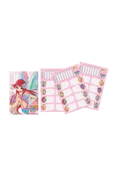 Gıpta Okul Etiketi Ders Programlı Winx Club 3 Yaprak 16X24 3-3130000-2101 ürün görseli 1