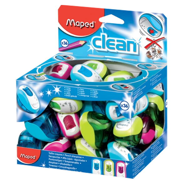 Maped Clean Tek Delikli Kalemtraş 030111 ürün görseli 1