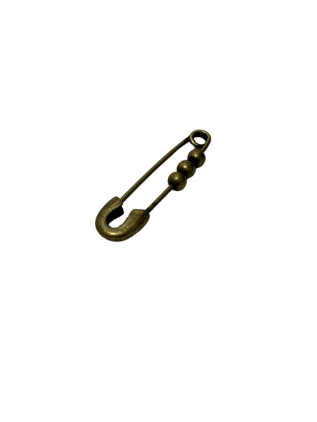 Bronz Bronş Çengelli İğne 10 Adet ürün görseli 1